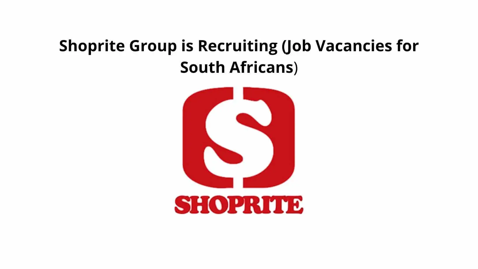 Job Opportunities at Shoprite